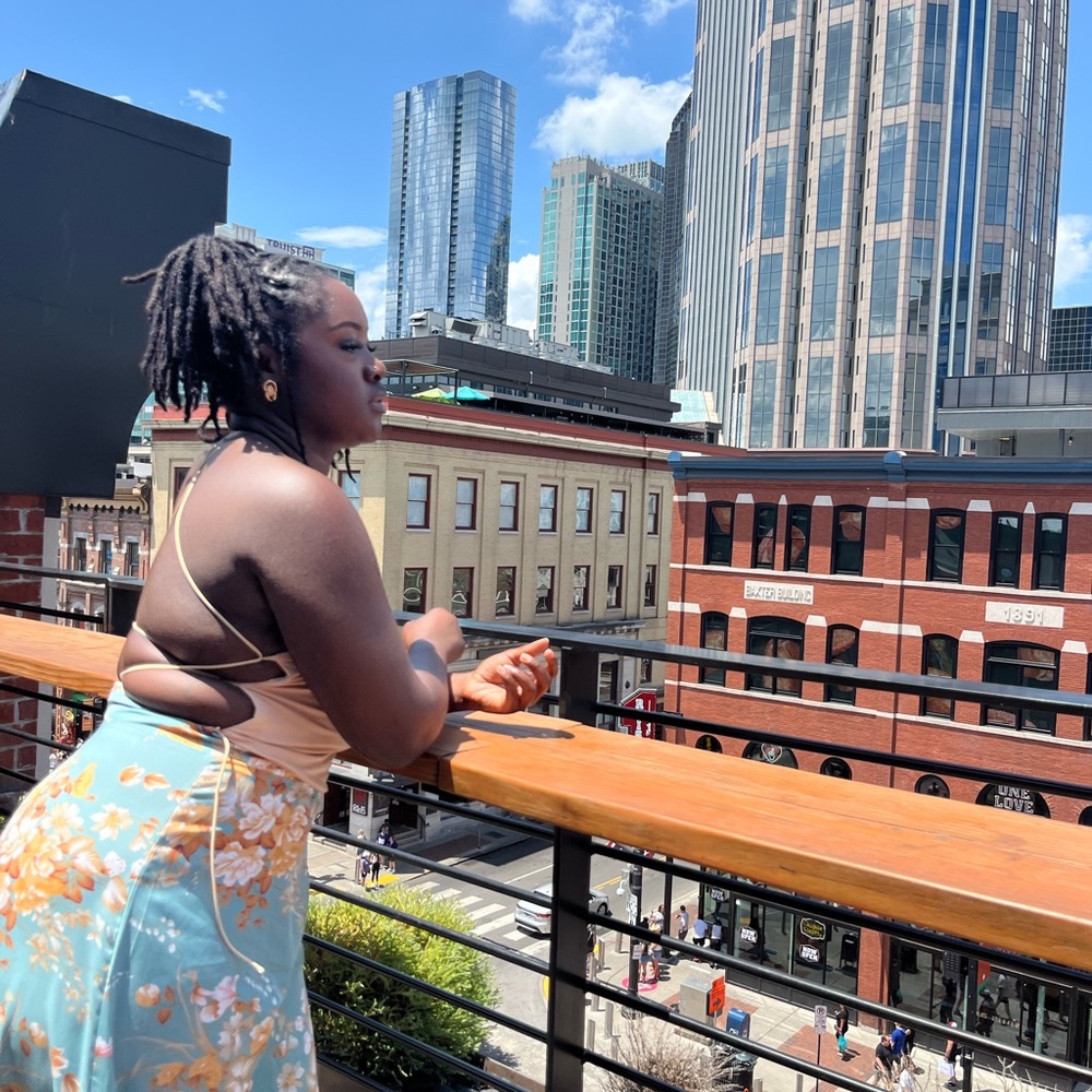 SHEIN Teal Floral Highwaisted Wide Leg Pants